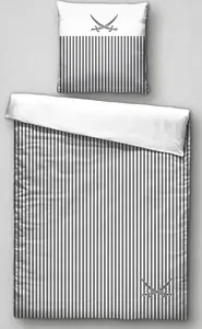 Постельное белье SANSIBAR Satin BL 135x200 см, серый пододеяльник Sansibar Shoes