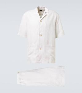 Полосатая пижама из льна Zegna, St Pie Di Cavallo