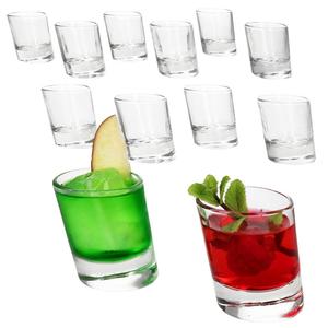 12 рюмок Pisa, рюмки объемом 2 и 4 мл, Pinnchen Stamper, тяжелый рельеф основания MamboCat