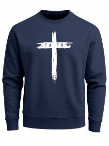 Neverless Свитшот 'Faith' в цвете Navy