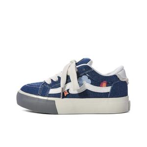 PIPI PURPLE Женские низкие скейтерские кросcовки деним синие, цвет Denim Blue