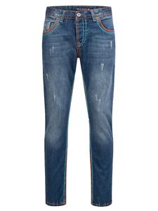 Джинсы свободного кроя Rock Creek, синий деним