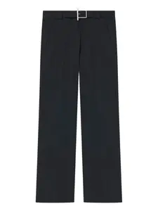 Брюки с пряжкой Alexander McQueen, черный