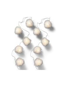 Marelida Светодиодная гирлянда, светящиеся снежки, длина: 10 м, белая