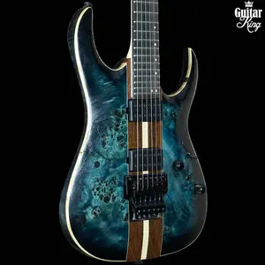 Ibanez Premium RGA 6-струнный басвуд Cosmic Blue Burst с низким глянцем