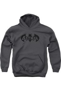 Детская толстовка с капюшоном Batman Crackle Bat Gildan, Charcoal