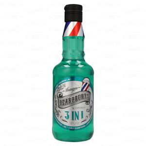 BEARDBURYS, 3в1 Шампунь-шампунь для бороды, тела и волос 3в1 330мл