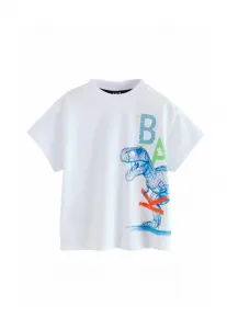 Футболка стандартного кроя с графическим принтом динозавров Baker By Ted Baker, White