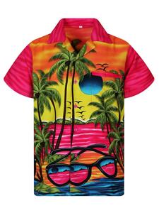 Рубашка King Kameha Sunglasses, розовый