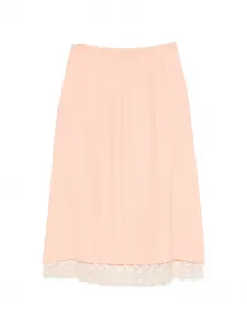 Миди-юбка с кружевной отделкой Simone Rocha, оранжевый