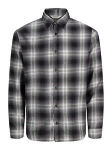 Рубашка на пуговицах Comfort fit JJ Rebel JREBJETT, антрацит/светло-серый/темно-серый