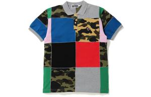 Мужская рубашка поло Ape Head Series Multicolor A Bathing Ape, цвет Multicolor