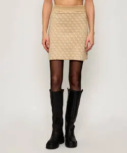 Юбка Обри Guess Jeans, бежевый