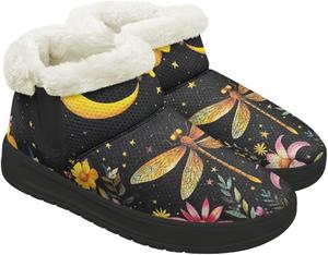 Женские зимние сапоги, легкие и удобные, для улицы и дома, с меховым воротником GETELINSENG, Dragonfly Moon