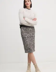 Хлопковый свитер Calvin Klein Jeans, бежевый