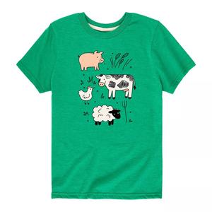 Футболка с рисунком сельскохозяйственных животных для мальчиков 8–20 лет Licensed Character