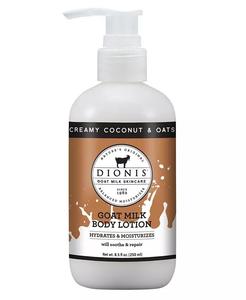 Лосьон для тела с козьим молоком — сливочный кокос и овес, 8,5 унций Dionis