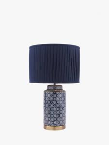 Керамическая настольная лампа Knipton Laura Ashley, Blue