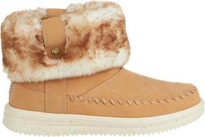 HEYDUDE womens Camden Cuff Classic Cozy, Cognac