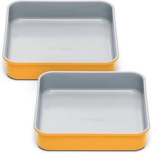 Формы для выпечки Caraway с антипригарным покрытием 23 см, 2 шт, желтый