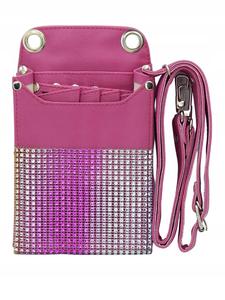 Кобура для инструментов парикмахера розовая с блестками Siima