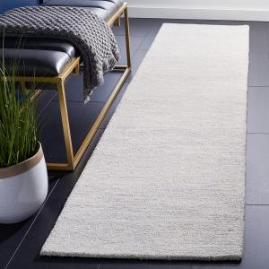 Ковер-ковер-дорожка SAFAVIEH, 69 x 244 см, Metro Collection, Ivory, ручной работы из шерсти, идеален для помещений с высокой проходимостью в гостиной, спальне (MET152A)