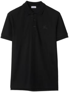 Burberry хлопковая рубашка-поло, черный