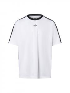 Белая футболка из жаккардового джерси Adidas originals