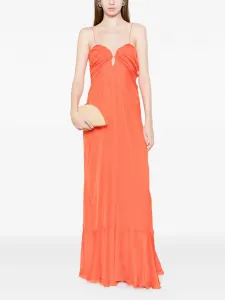 Новое драпированное платье Sambra Raquel Diniz, оранжевый