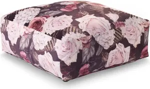 Подушка напольная бархатная MEREL 60x60 см, фиолетовая TEXTILOMANIE