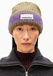 Шапка ARMEDANGELS JUPILAA, Oliva/Dark Purple Stone/Multi-Coloured