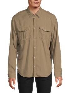 Рубашка Thibaut Cotton Voile с пуговицами спереди Zadig & Voltaire, цвет Dusty Brown