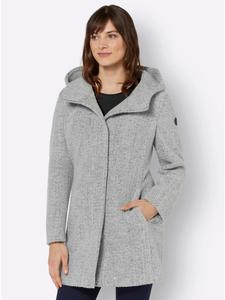 MANISA Куртка светло-серого меланжевого цвета