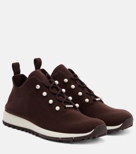 Велес декорированные кашемировые кроссовки Jimmy Choo, X Chocolat