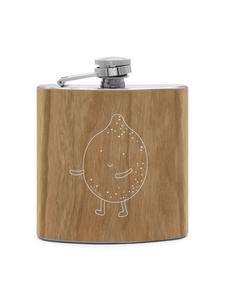 Mr. & Mrs. Panda Фляжка Flachmann Anker Blau ohne Spruch in Braun