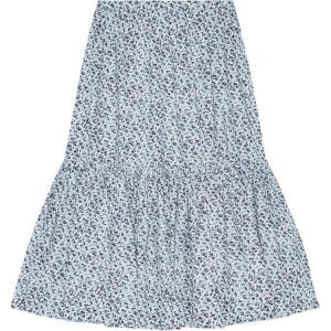 SS24 Повседневная длинная юбка женская Glacier Lake Blue GANNI