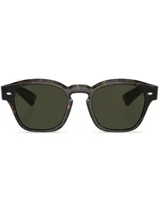 Солнцезащитные очки Maysen в квадратной оправе Oliver Peoples, зеленый