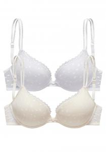 Бюстгальтер пуш-ап PETITE FLEUR, Cream/natural white