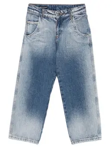 Джинсы с подворотами Emporio Armani Kids, синий