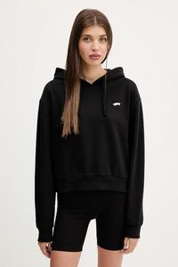 Хлопковая толстовка Vans, черный