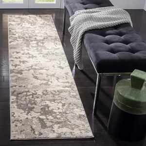 Ковер-дорожка SAFAVIEH, 61 x 244 см, Spirit Collection Taupe/Grey SPR123E современный, без ворса, для гостиной, прихожей, фойе, коридора, спальни