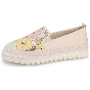 TAIHEYUAN Эспадрильи устойчивые к истиранию дышащие низкие повседневные туфли женские экрю, цвет Ecru