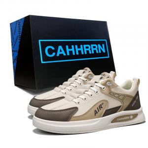 Износостойкие низкие повседневные туфли для мужчин CAHHRRN, Beige Brown