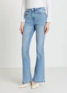 Длинные однотонные джинсы-клеш Calliope, Blu Denim Medio