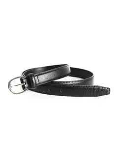 Мужской черный кожаный ремень PuroEgo, чёрный