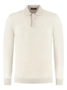 Меланжевая рубашка поло Doriani Cashmere, нейтральный