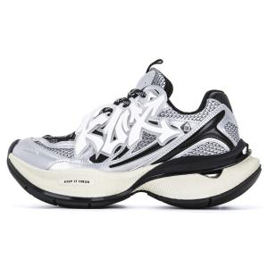 KUX Метеоритные амортизирующие устойчивые к истиранию увеличивающие рост низкие массивные кроссовки унисекс Interstellar Black, цвет Interstellar Black