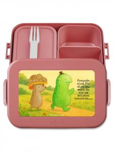 Mr. & Mrs. Panda Дизайн Bentobox Turtle Mouse с надписью, пастельно-красный цвет