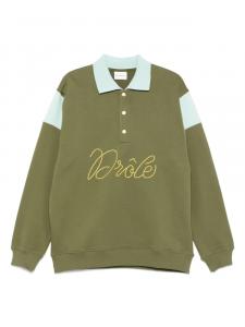 Рубашка-поло из хлопка Drôle De Monsieur, зеленый