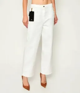 Джинсы relaxed fit Elisabetta Franchi, белый